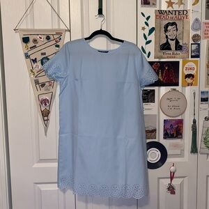 Light Blue Eyelet Dress